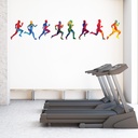 Rainbow Runners Sports Athletics Wall Sticker | Icon Wall Stickers